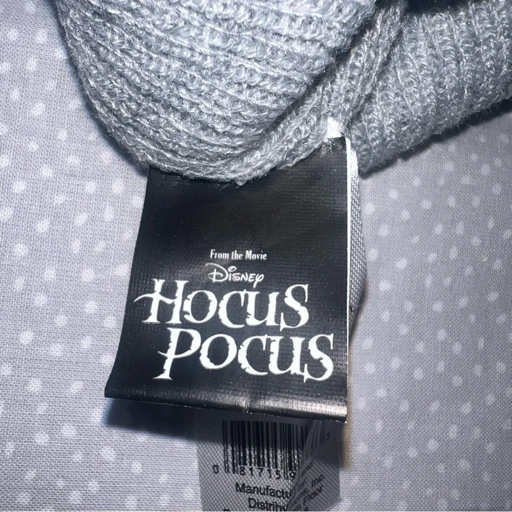 Disney Hocus Pocus Gray Cat Beanie with Pom Pom
